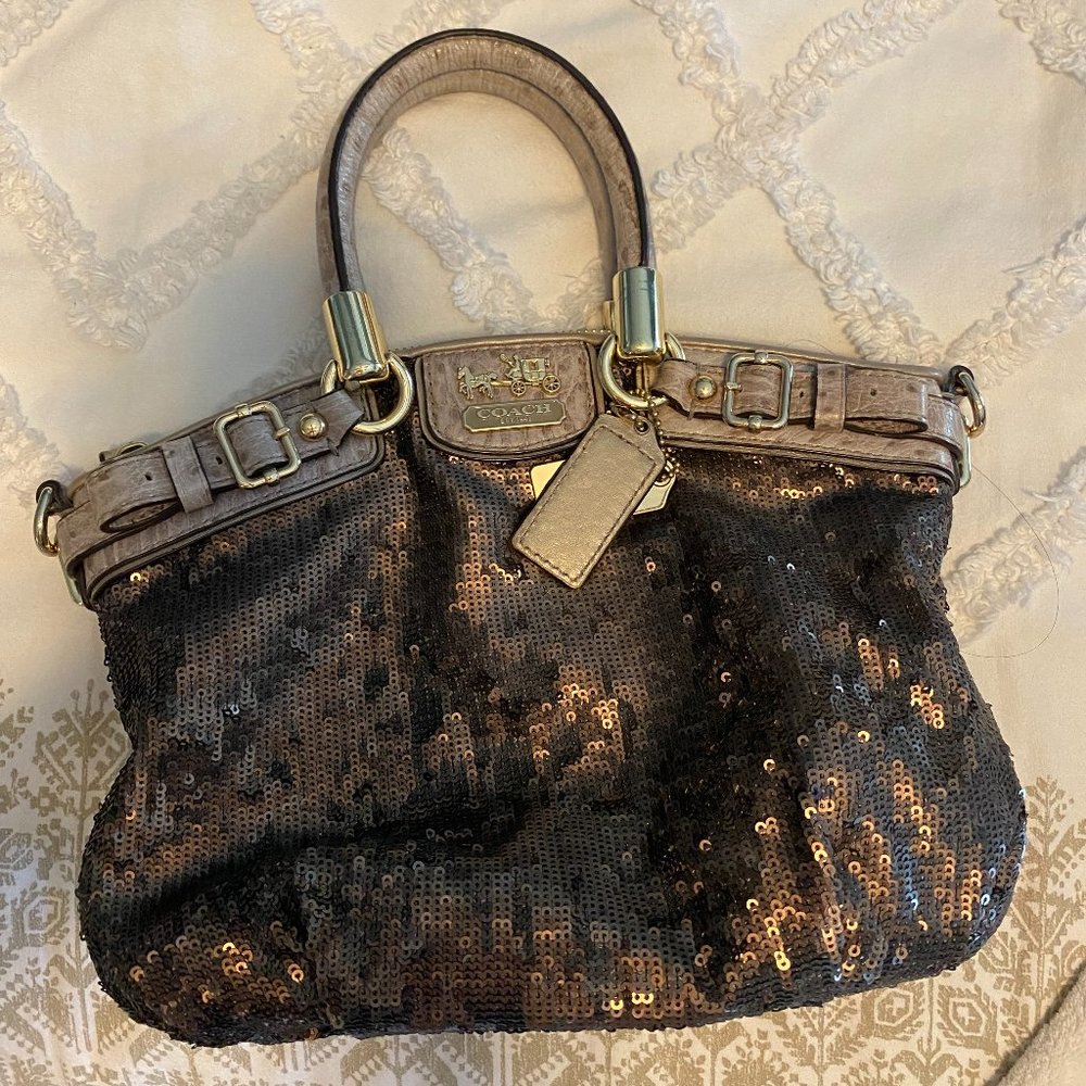 Coach Madison Sequin Mini Satchel Crossbody